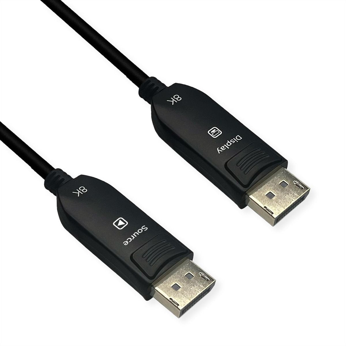 Roline Displayport V2.1 Cable (Aoc), 10k@60hz, 54gbit S, Uhbr13.5, St St, 15 M