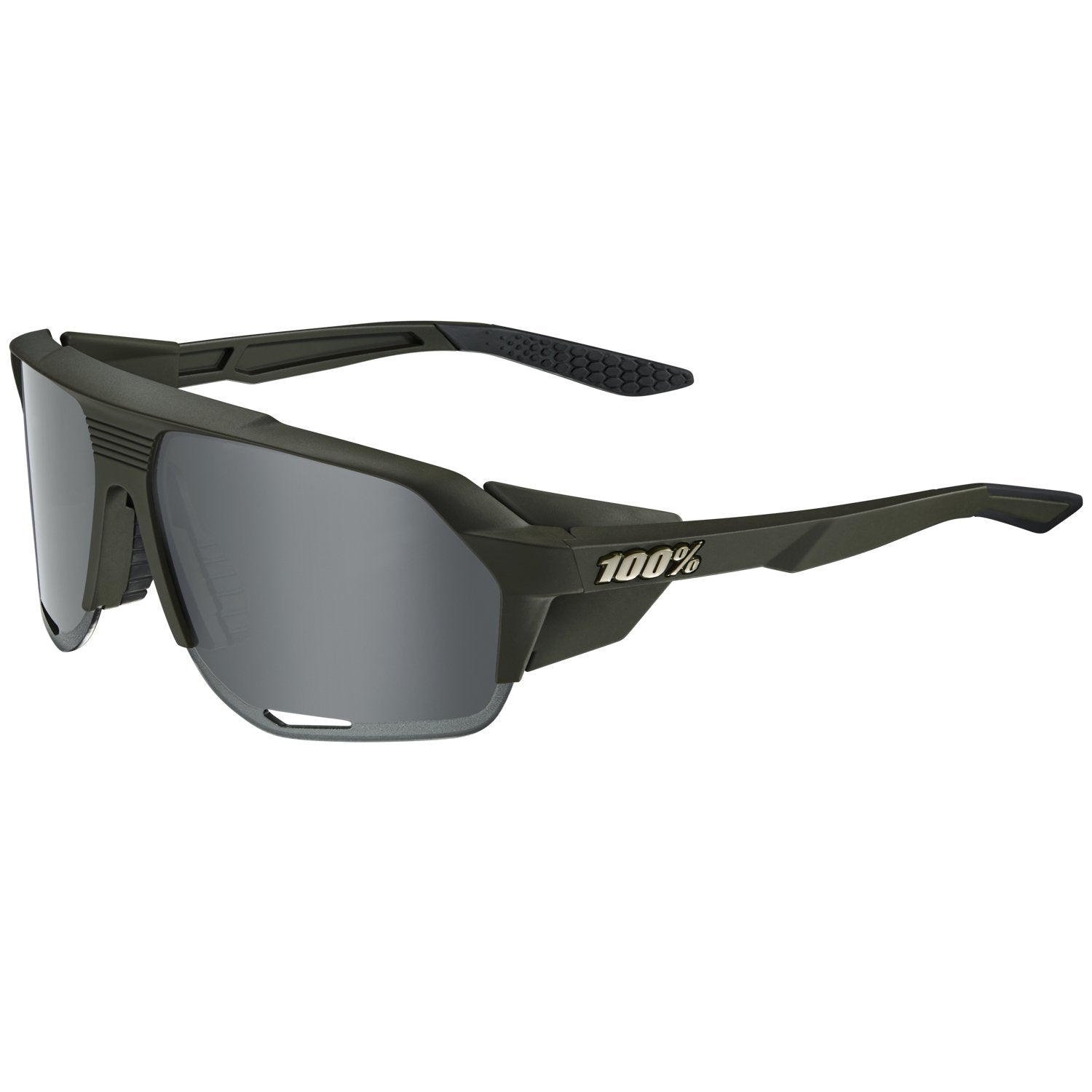 100percent Norvik - Hiper Mirror Lens Soft Tact Crystal Black