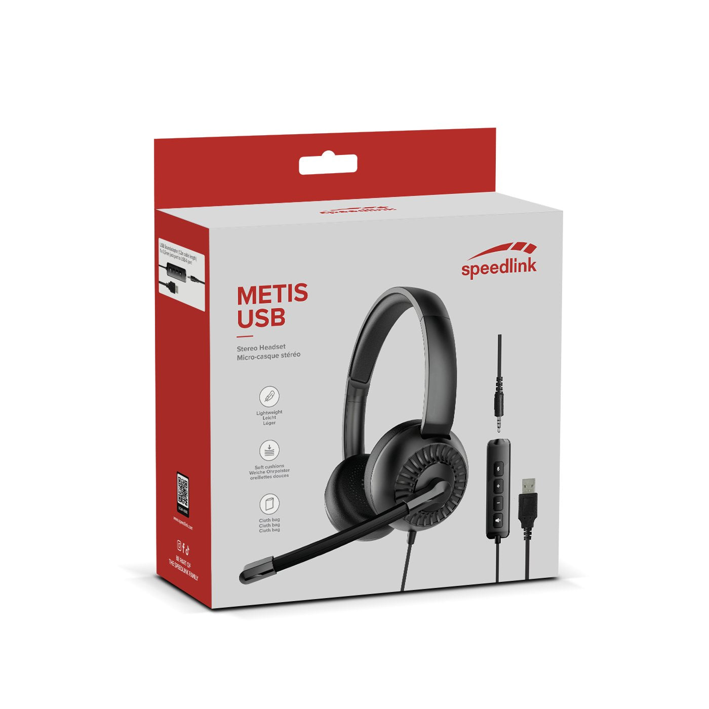 Auriculares  Speedlink Metis  Alámbrico Diadema Juego Usb Tipo A Negro