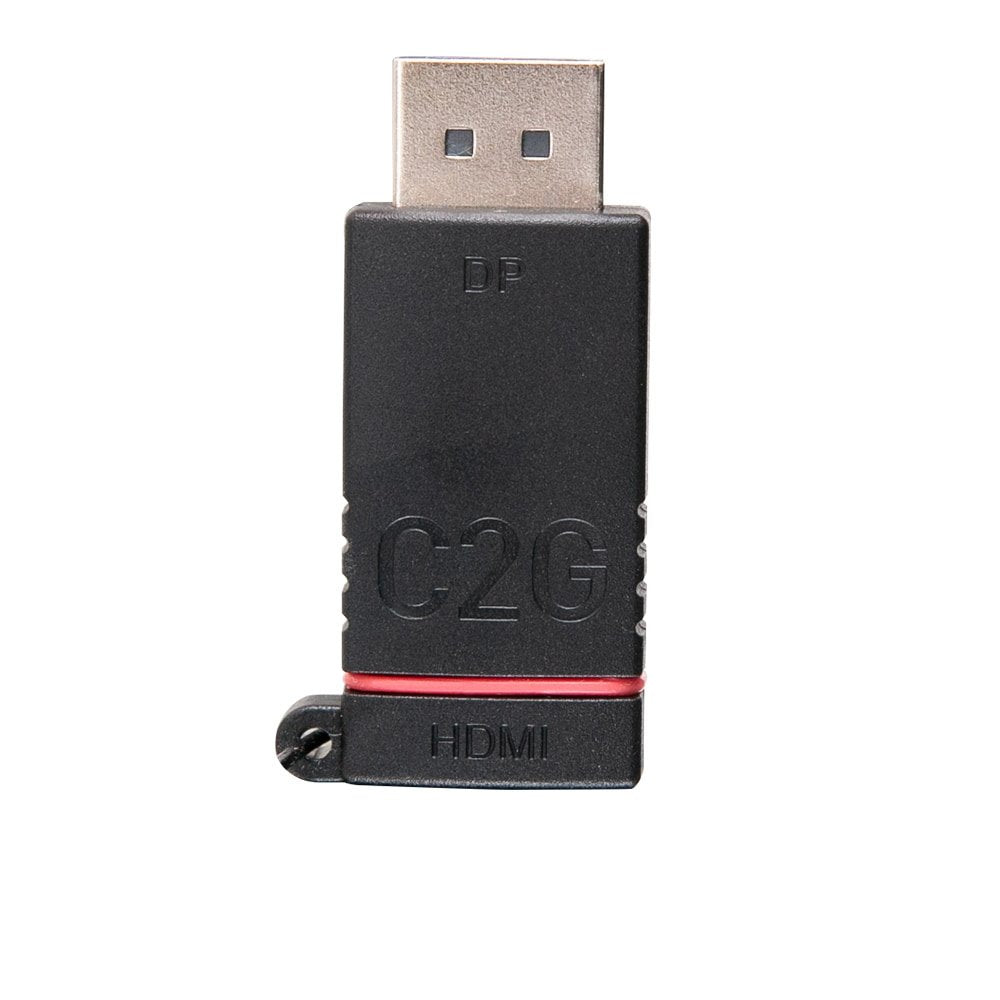C2g 29878 Cambiador De Género Para Cable 3x Hdmi Mini Displayport, Displayport, Usb C Negro