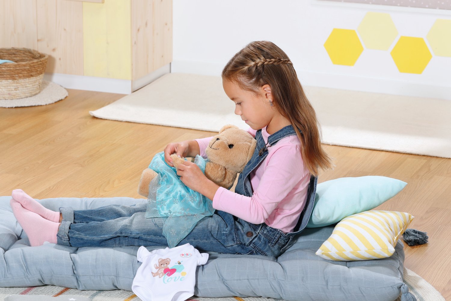 Muñeco Peluche Osito Blanco Baby Born 36cm