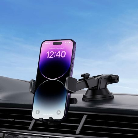 Soporte De Coche Baseus Ultracontrol Pro Zaciskowy Z Przyssawka/Hakiem Do Kratki Nawiewu - Negro