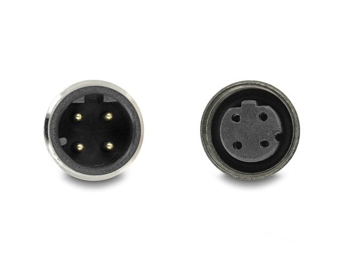 Delock 80845 Cable M12 Codificado D 4 Pin Macho A Hembra Pvc 2 M