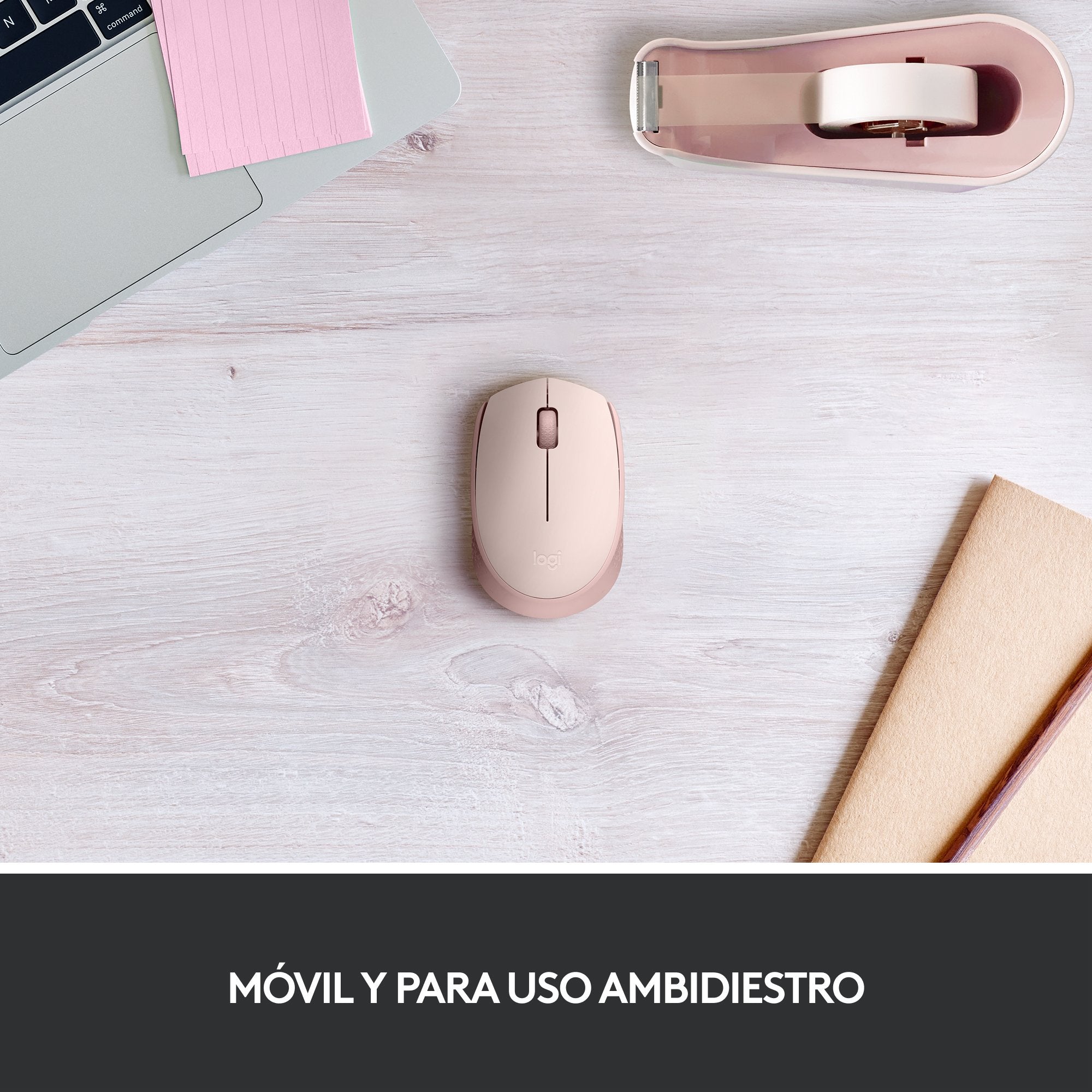 Logitech M171 Ratón Inalámbrico Rosa 910-006865
