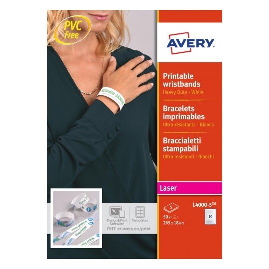 Avery L4000-5 Etiqueta De Impresora Blanco Etiqueta Para Impresora Autoadhesiva