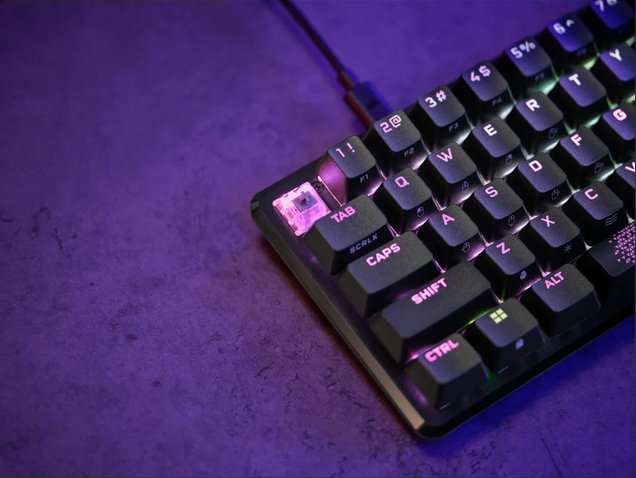 Teclado Alemán Corsair K65 Pro Mini Usb Qwertz Negro
