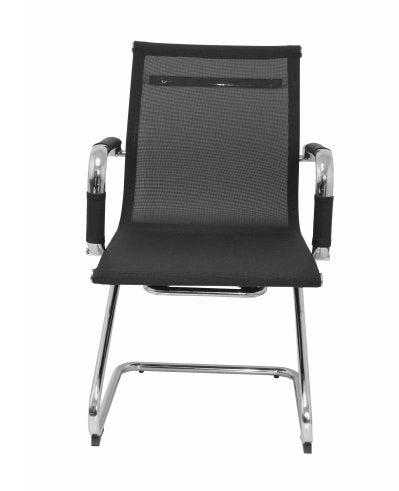 Sillón Barrax Confidente Patín Malla Negro