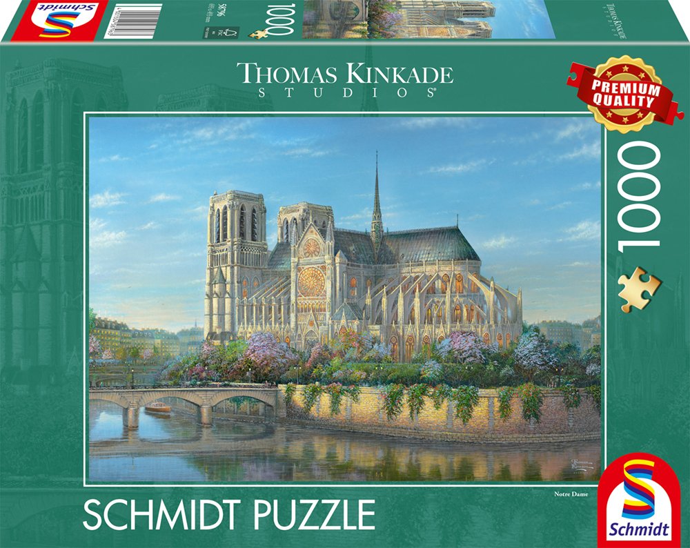 Schmidt Spiele Thomas Kinkade Studios: Notre Dame, Rompecabezas De 1000 Piezas 58796