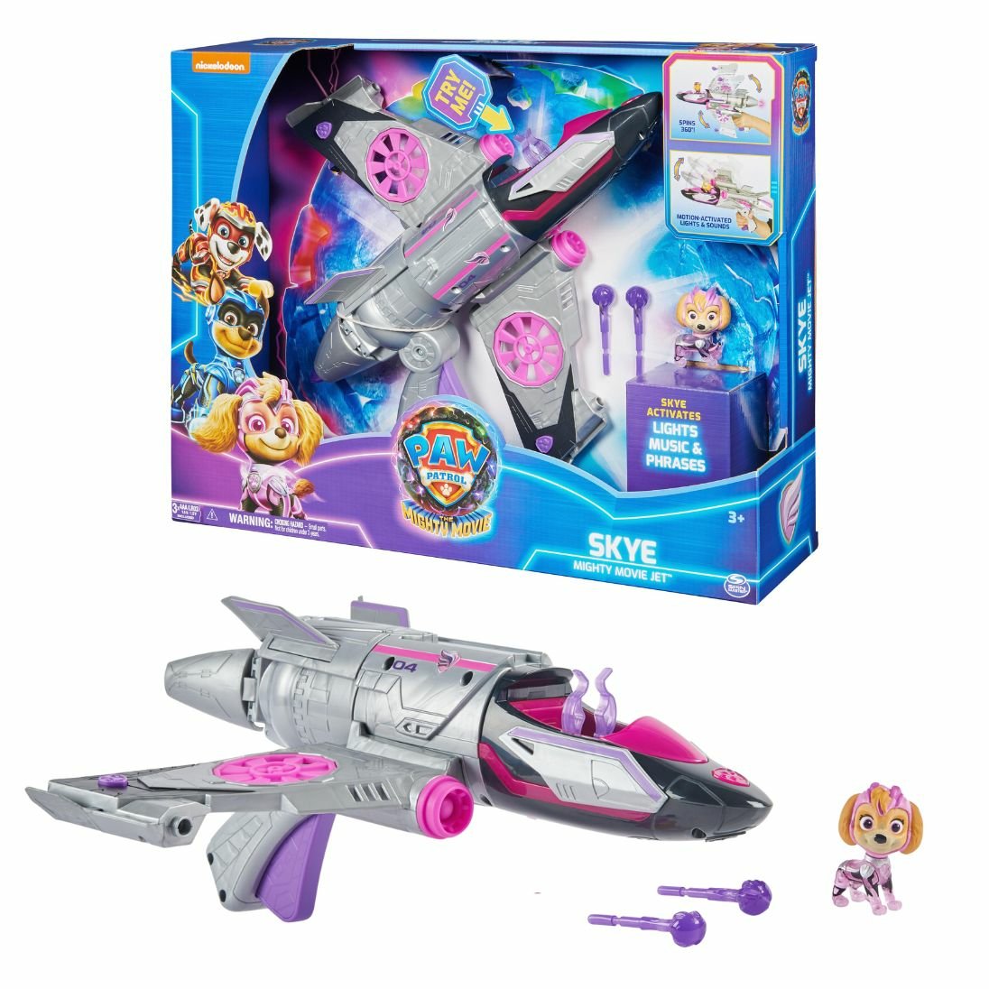Vehiculo Deluxe Skye Mighty Movie Patrulla Canina Paw Patrol