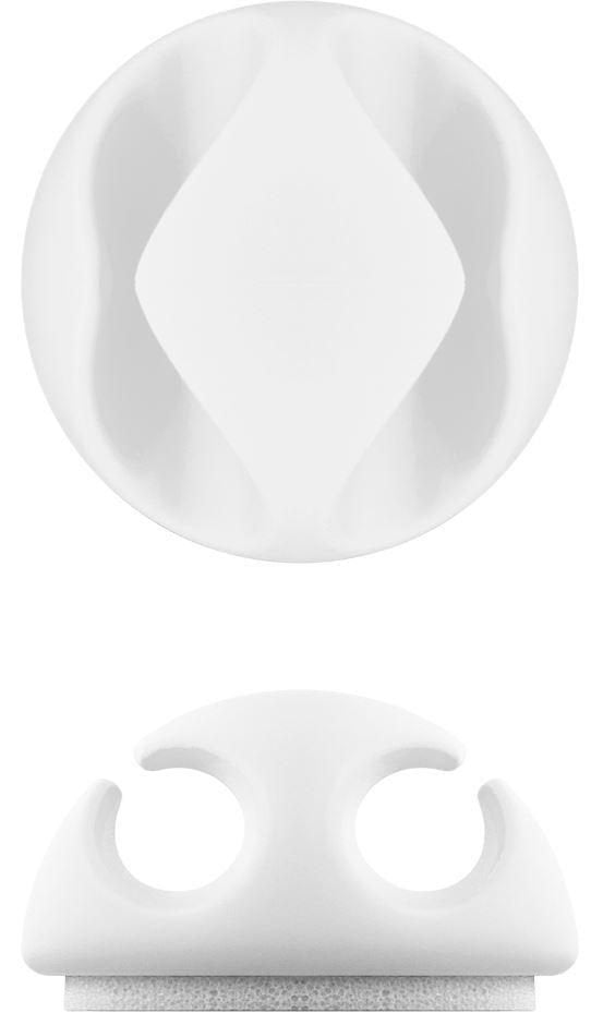 Microconnect Cablemana-6w Organizador De Cables Escritorio Soporte Para Cables Blanco 6 Pieza(S)