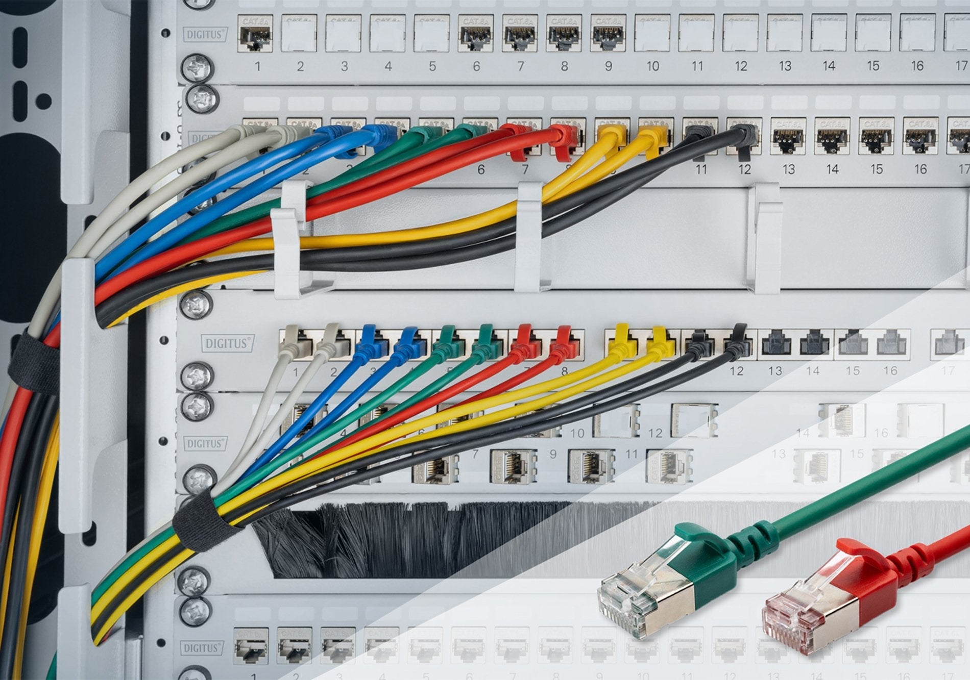 Digitus Cable De Red Cat 6a F/Ftp Slim 1,50m Azul 10 Unidades