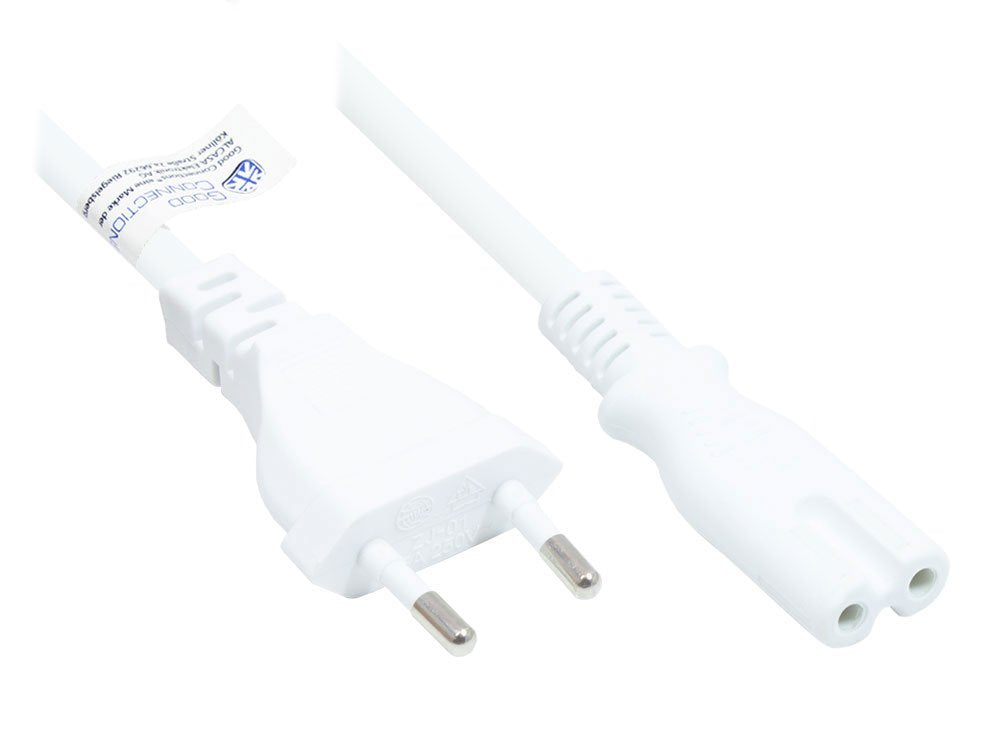 Good Connections Euro-Netzcable An C7 Euro 8 H. Blanco 7,5m