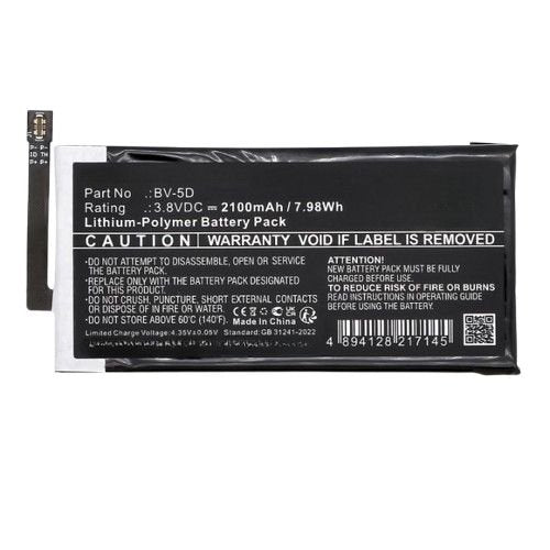 Battery For Nokia Bv-5d, 800  Tough, Ta-1186, Ta-1186/Ds,