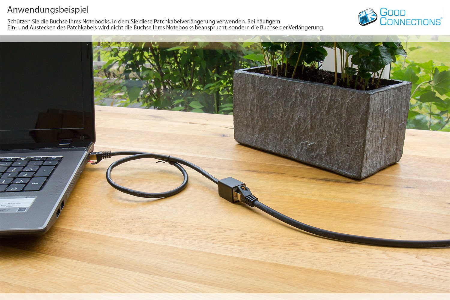 Good Connections Cat.6 Cable De Redverl. S Ftp Schwarz 0,5m