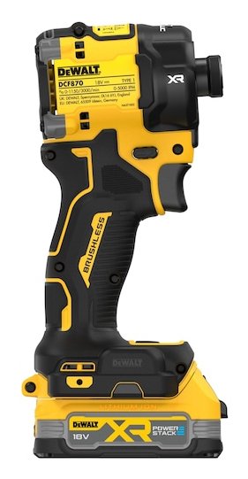 Llave De Impacto Hidráulica Inalámbrica Dewalt Dcf870e2t, 1/4", 18 Voltios Amarillo/Negro, 2 Baterías Powerstack Li-Ion 1,7 Ah, En Caja T Stak Dcf870e2t-Qw
