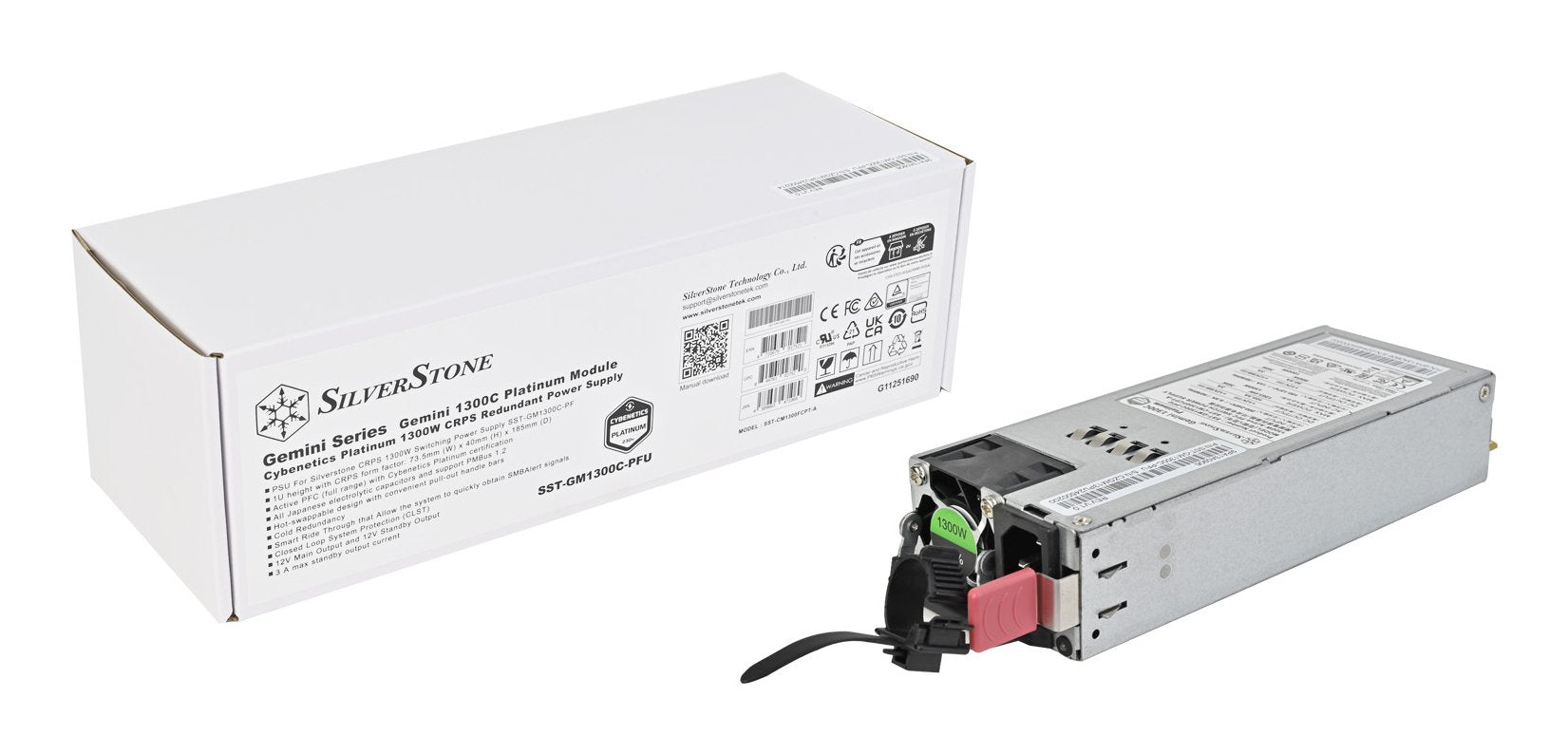 Silverstone Gemini 1300c Platinum, Fuente De Alimentación Para Pc 1300 Vatios Sst-Gm1300c-Pf