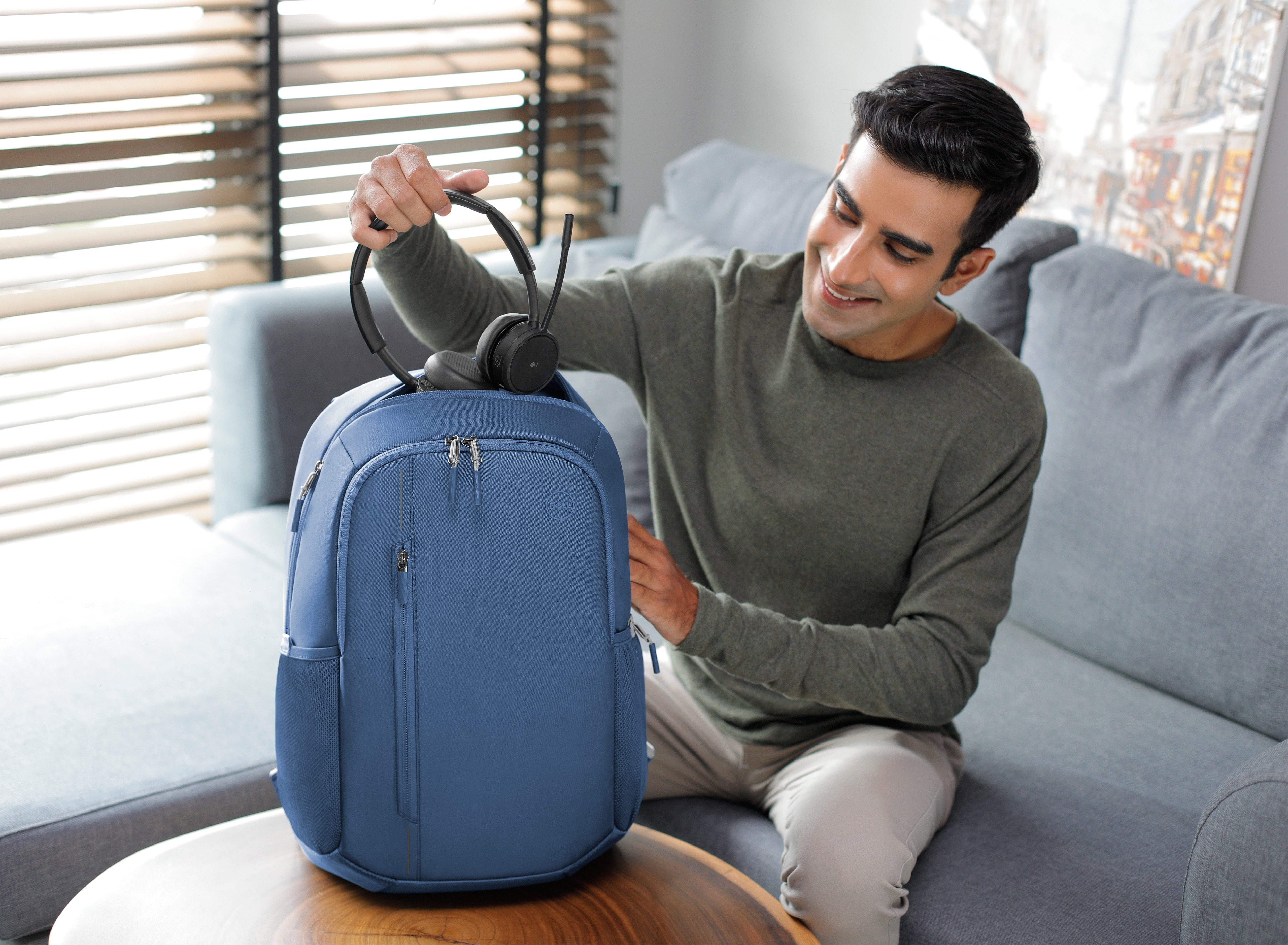 Dell Mochila Ecoloop Urban Para Portatil 15" Azul Cp4523b