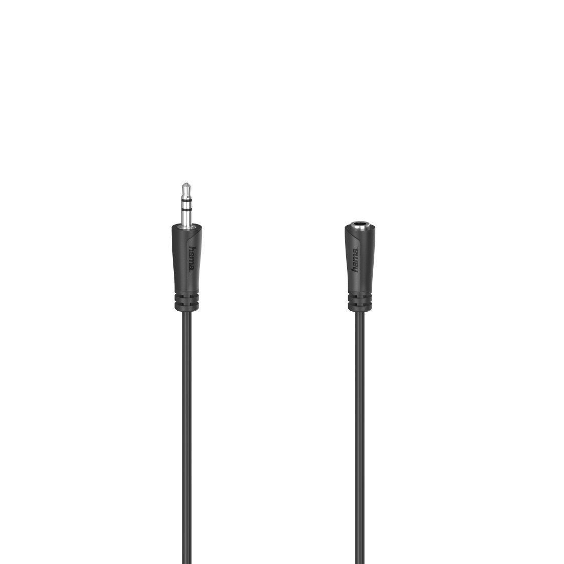Cable Audio Hama 00205121 5 M Puerto Jack 3.5 Mm Enchufe Jack 3.5 Mm Extensión Negro