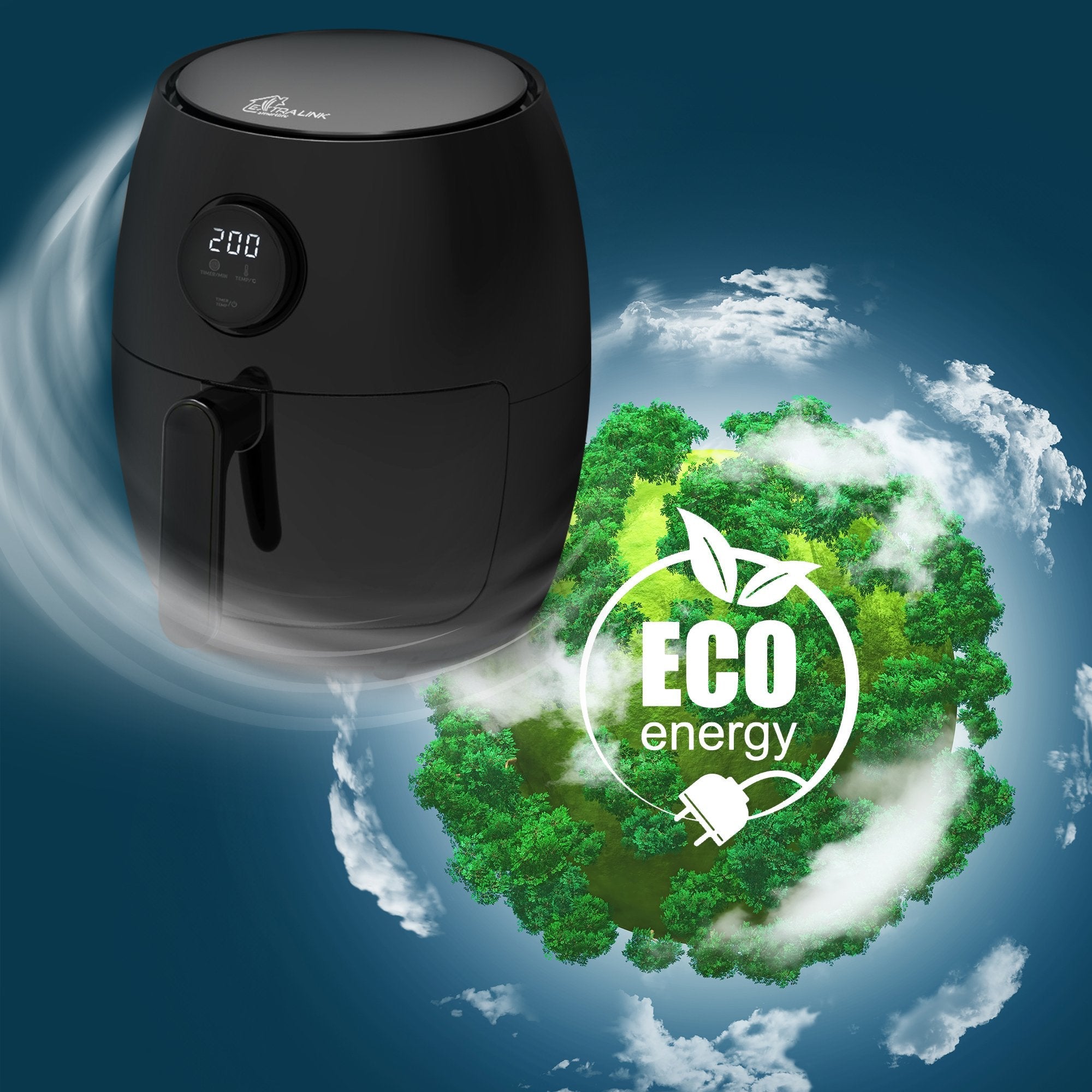 Extralink Smart Life Air Fryer 2l Eu Sj-200