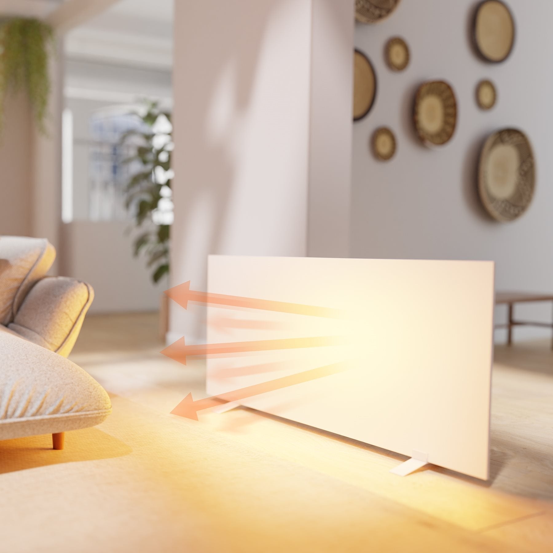 Calefactor Eléctrico Hombli Hbir-0209  Interior Blanco 700 W  Infrarrojo