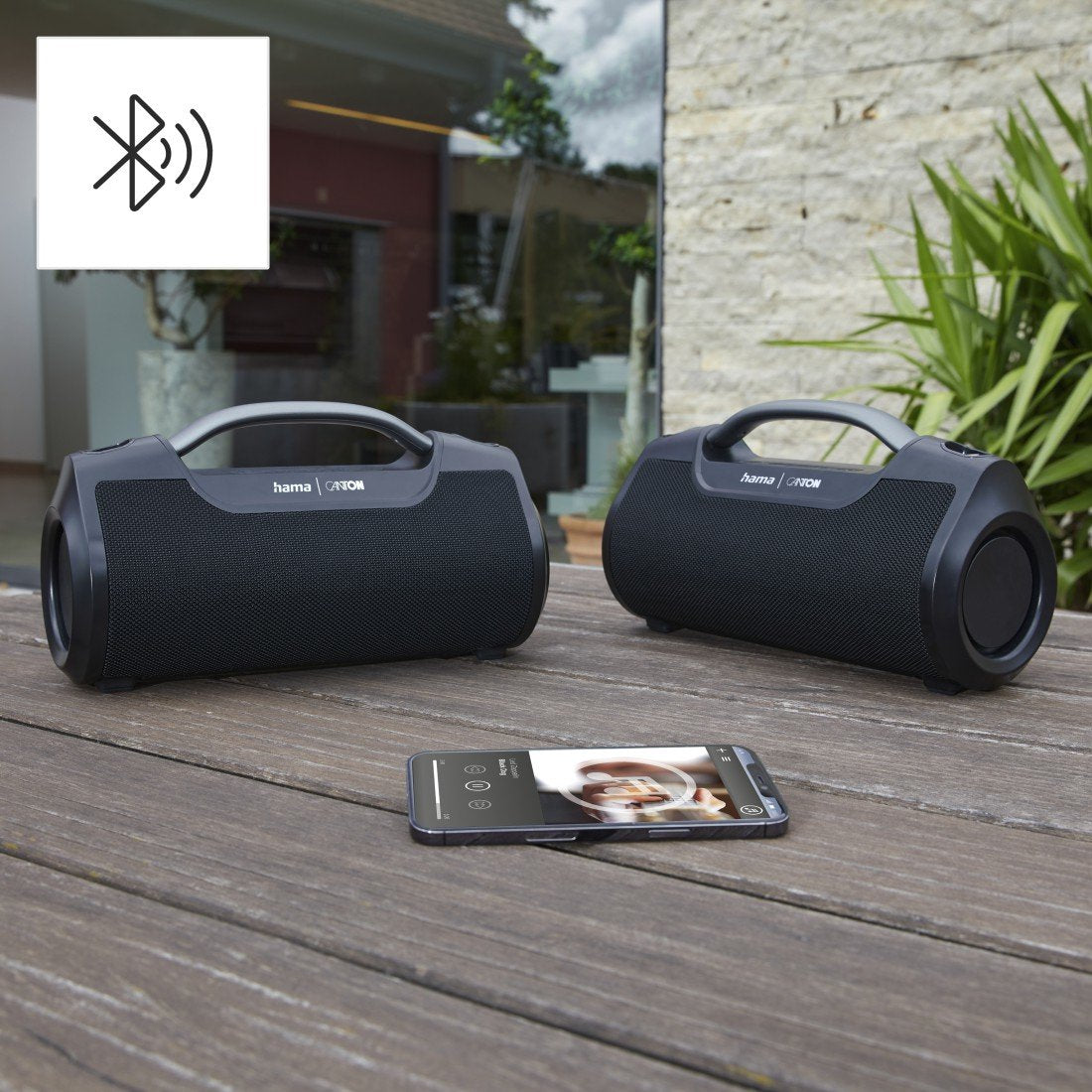 Hama Mate Pro Altavoz Portatil - Potencia 60w - Bluetooth - Usb-C - Bateria 3600mah - Ipx6 - Rango 10m - 17.2x31x12cm -