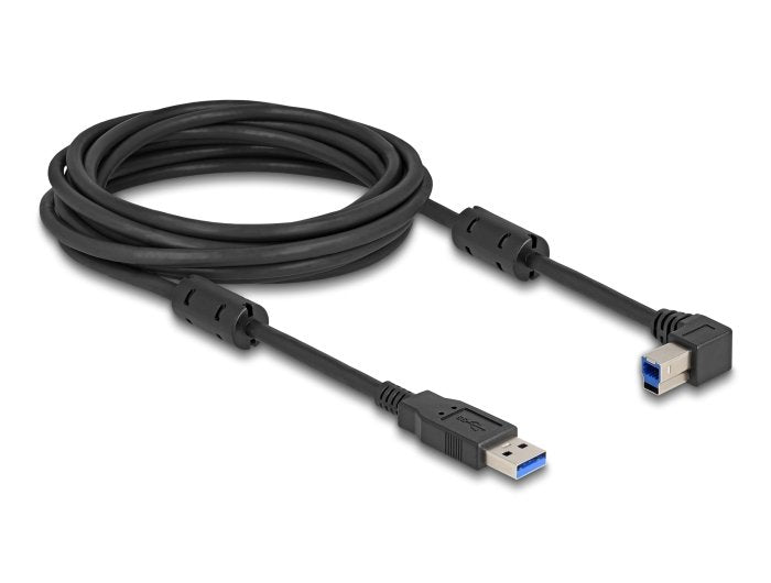 Delock 81103 Cable Usb 5 Gbps Tipo-A Macho A Tipo-B Macho 90° Acodado A La Izquierda 5 M