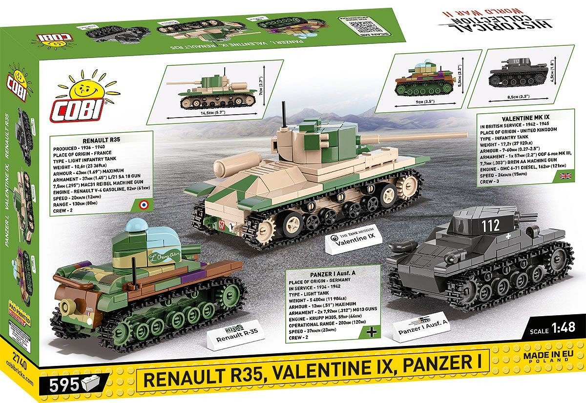 EAN 5902251027407 - COBI Renault R35 - Valentine IX - Panzer I imagen 13