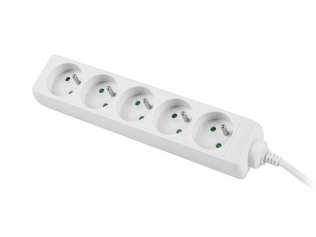 Lanberg Ps0-05e-0150-W Base Múltiple 1,5 M 5 Salidas Ac Interior Blanco