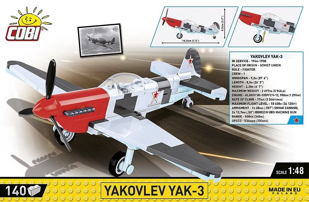 EAN 5902251058623 - COBI Yakovlev Yak-3 imagen 3