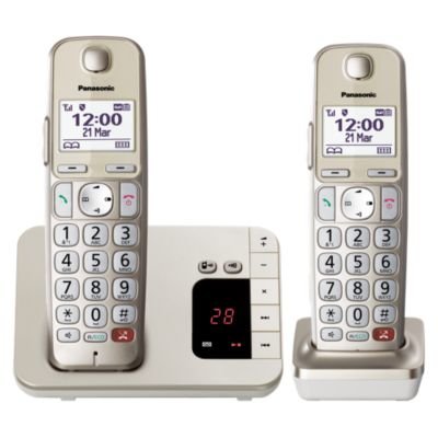 EAN 5025232915798 - Panasonic KX-TGE262GN teléfono Teléfono DECT Identificador de llamadas Champán imagen 1