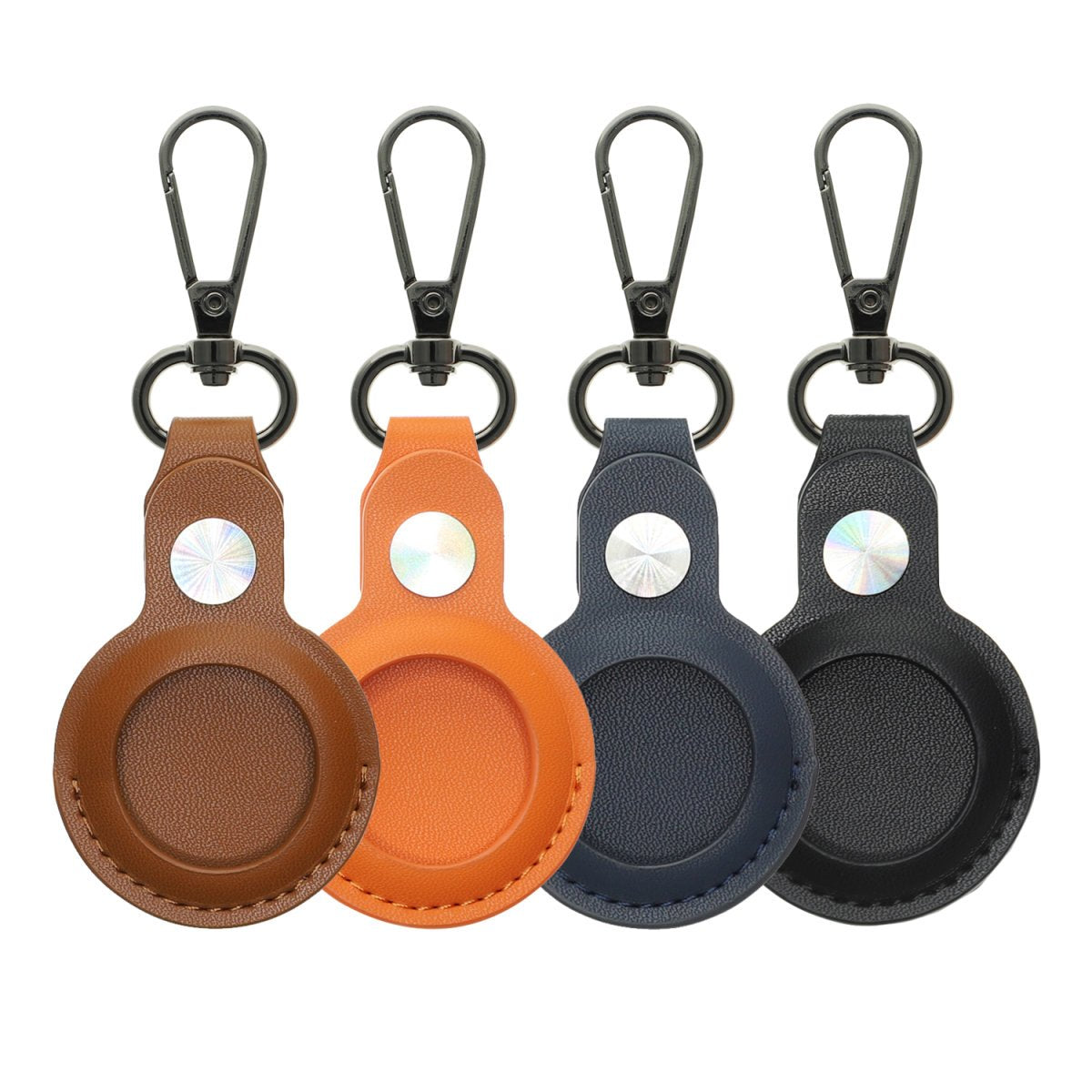 4smarts Kunstleder Prem Case Set Airtag 4 Stk (Farbl Gemischt)