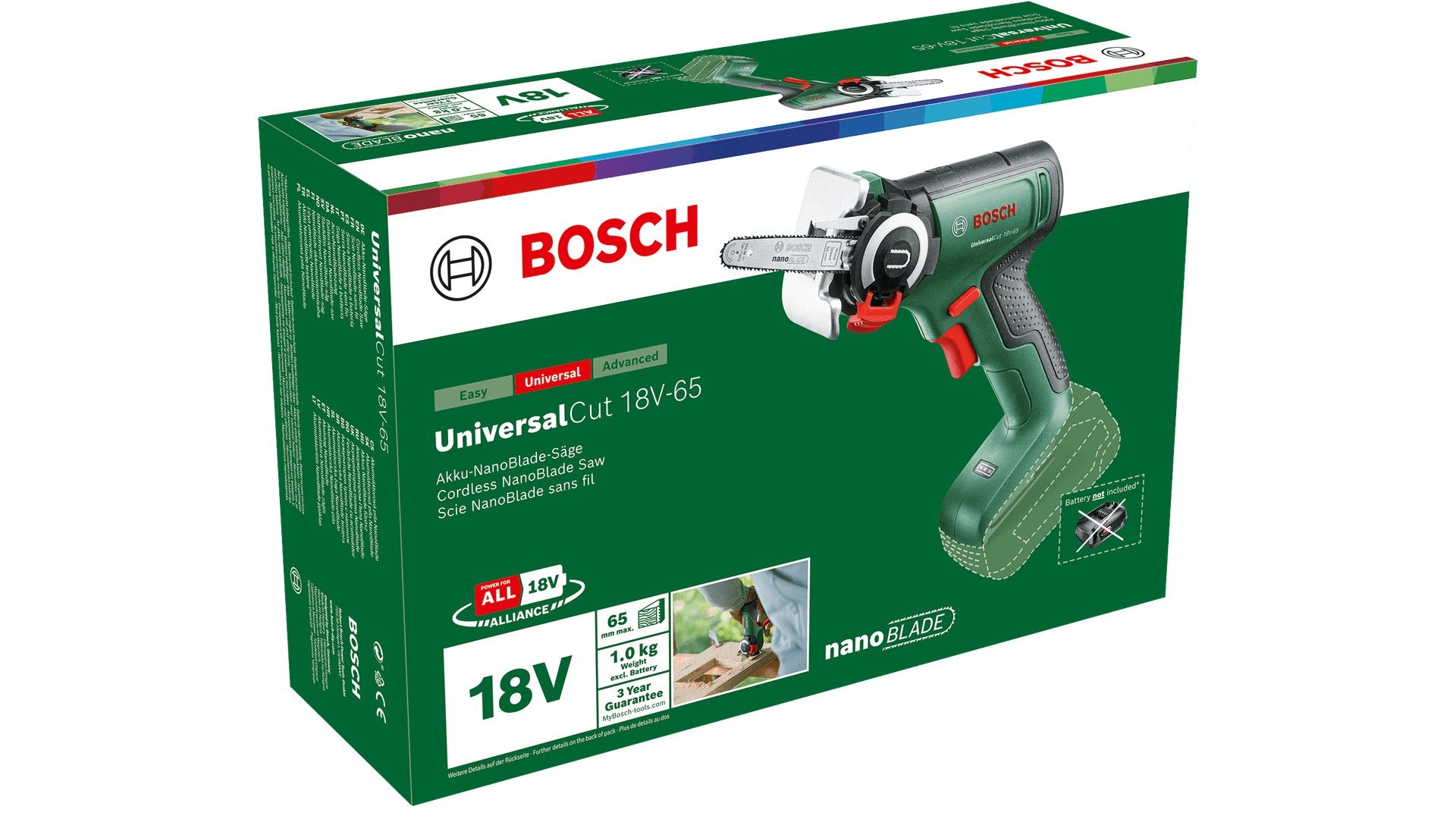 EAN 4053423236101 - Bosch UniversalCut 18V-65 power jigsaws 8000 spm 1 kg imagen 5