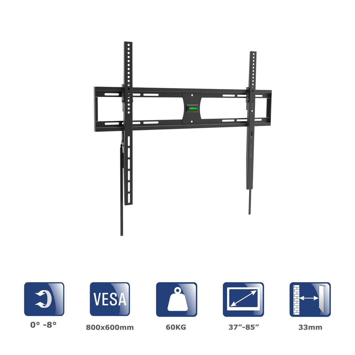 Akyga Ak-Mb-09 Tv Wall Mount Bracket 60kg Vesa 800x600mm 37-85inch