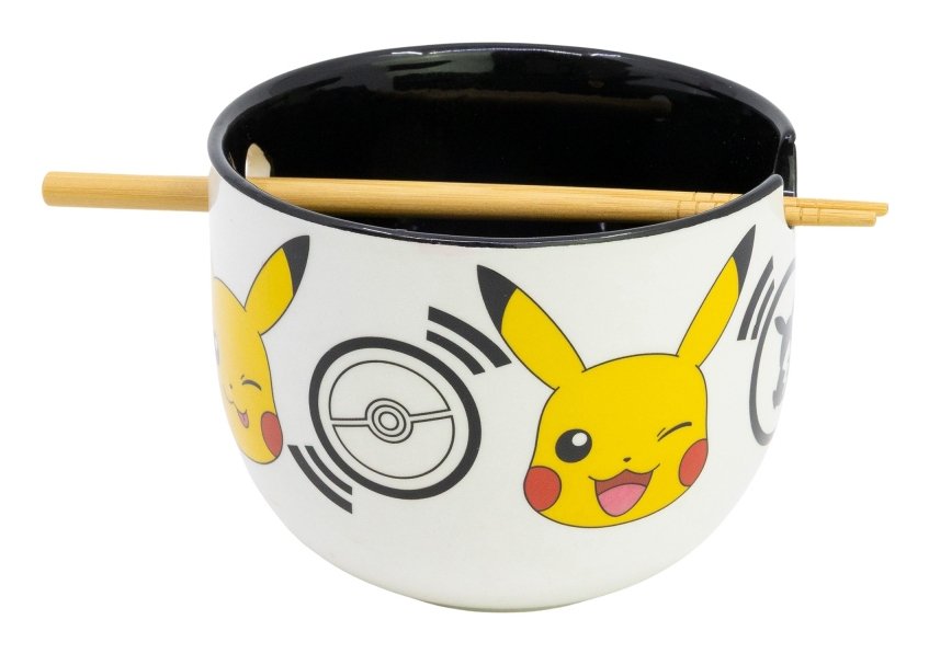 Cuenco Ramen Pokemon Black Logos
