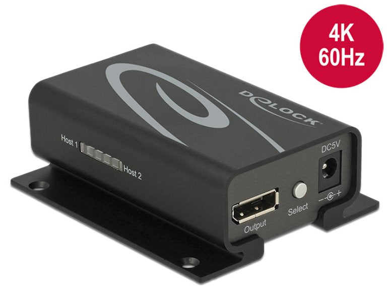Delock Switch 2 Puertos Displayport 1.2 In> Displayport Out