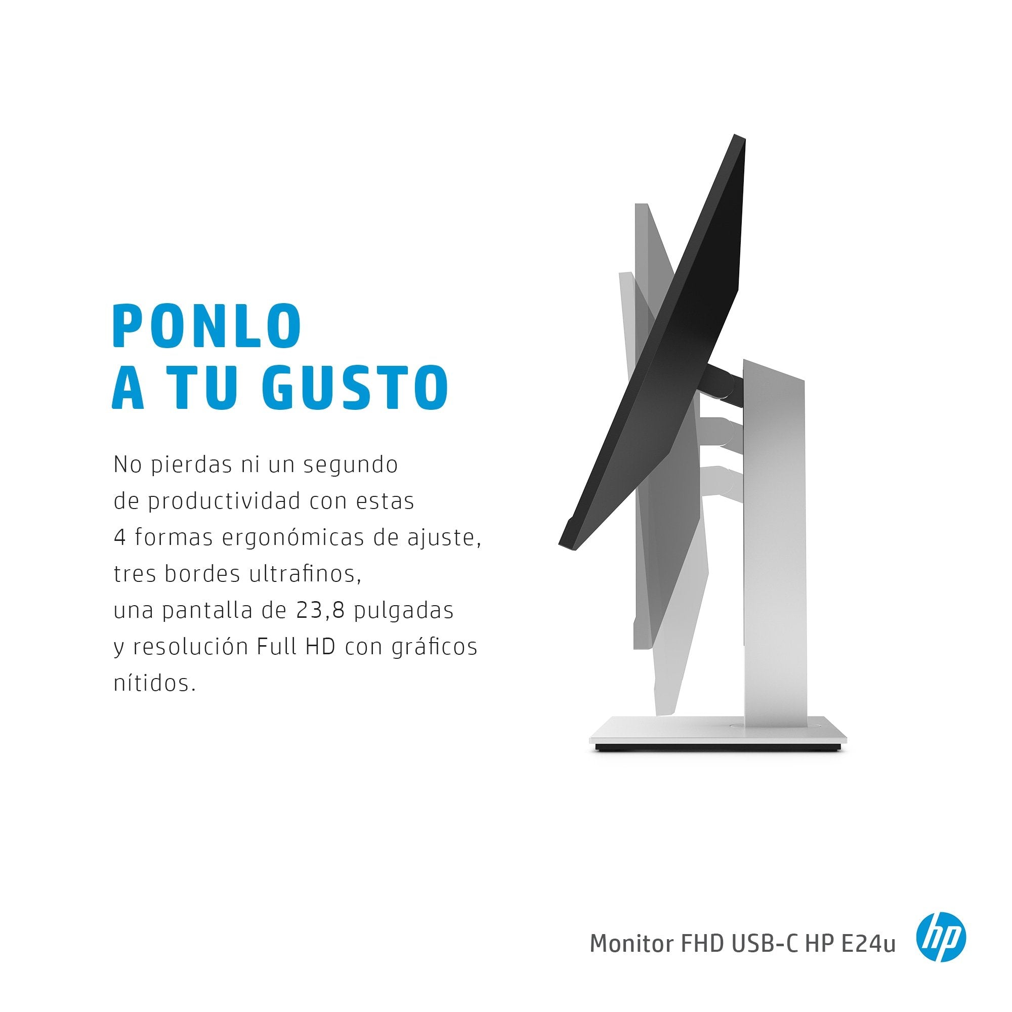 Monitor Hp E24u G4 23.8" Ips Fhd 16:9 1000:1 250cd/M2 5ms Hdmi Dp Usb-C Usb Hub