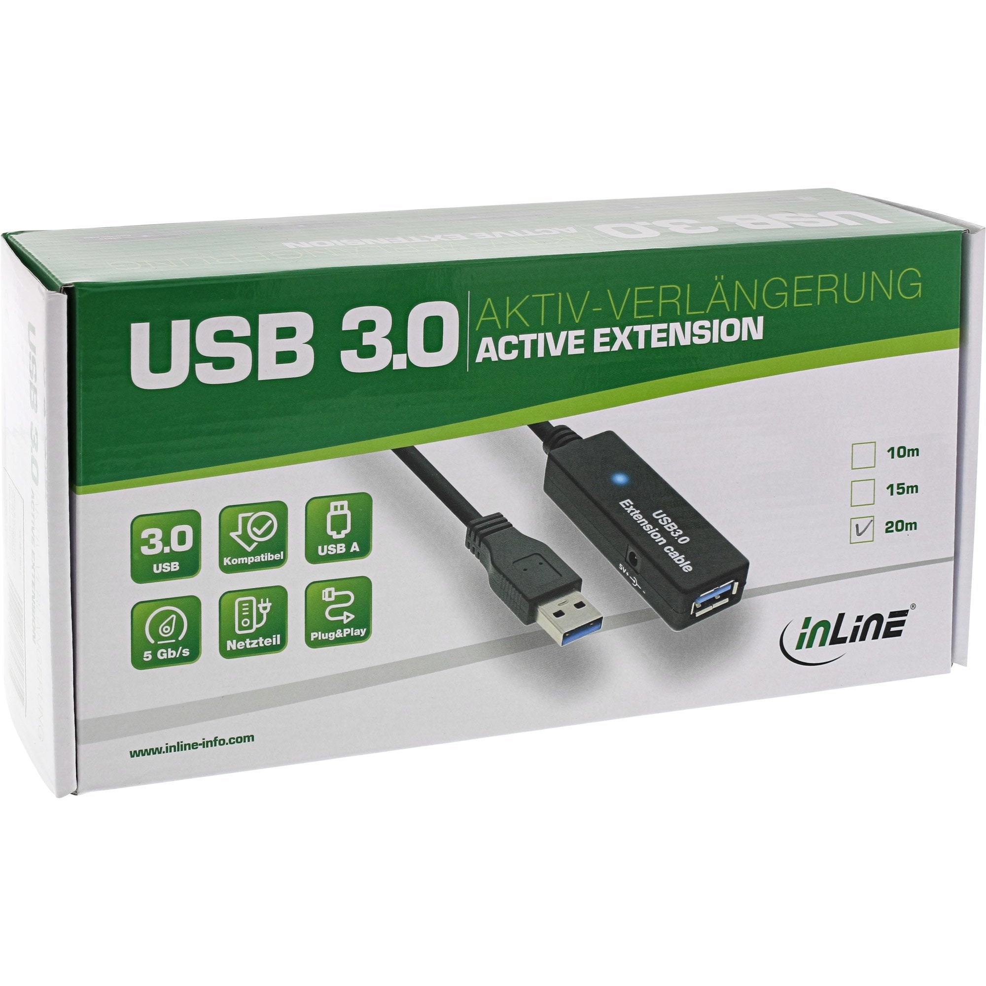 Inline 35657 Cable Usb 20 M Usb 3.2 Gen 1 (3.1 Gen 1) Usb A Negro