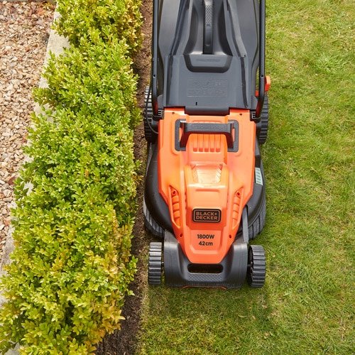 Cortacésped Black+Decker Bemw481es Manual Corriente Alterna Naranja Naranja/Negro, Cortacésped Manual, 600 M², 42 Cm, 2 Cm, 7 Cm, Cuchillas Giratorias