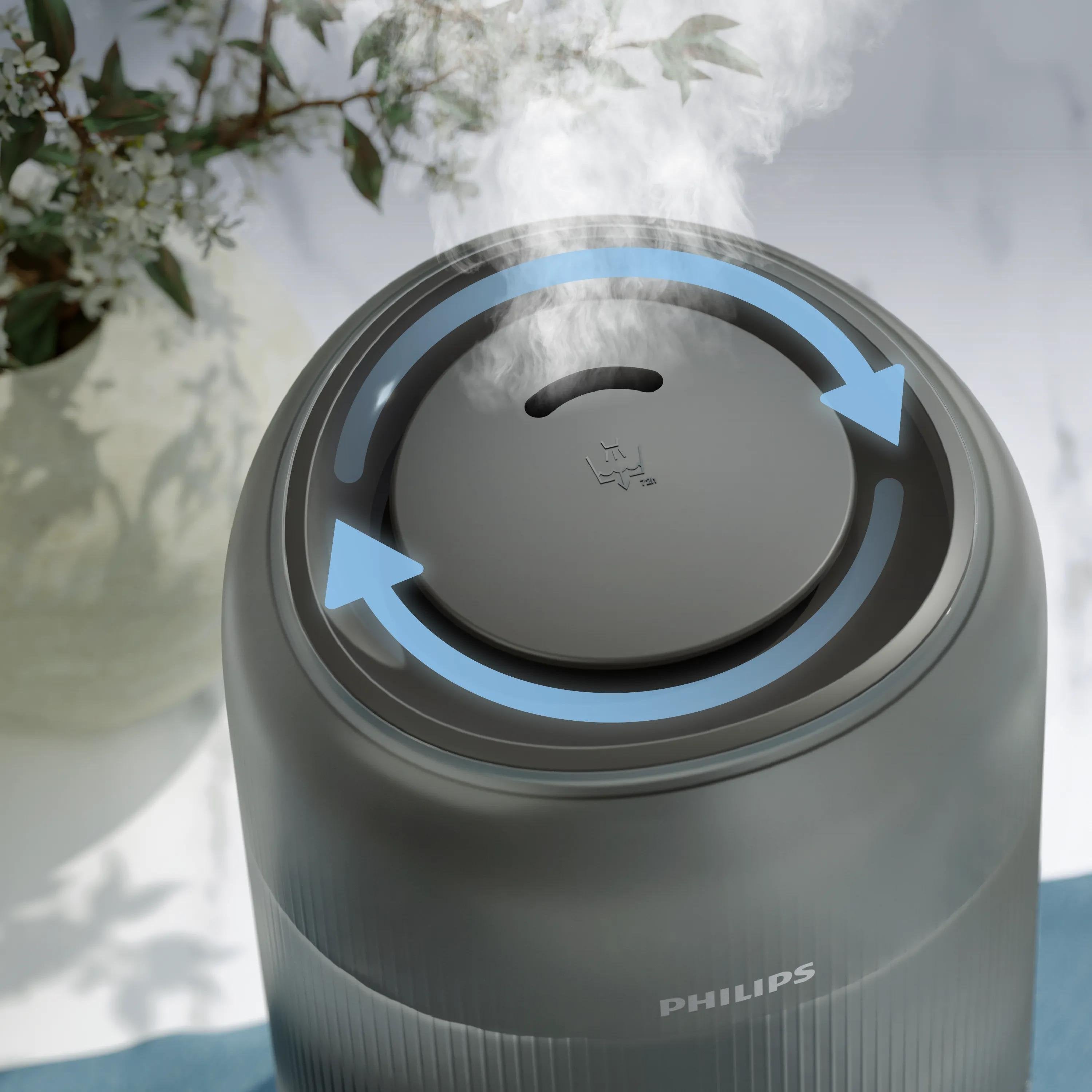 Philips Hu1510 03 Humidifier Series 1000 Up To 41m2, 3 Settings, Grey
