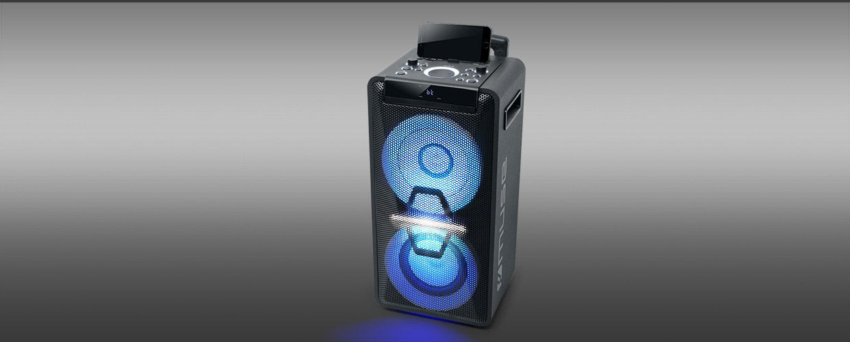 Muse Altavoz Bluetooth M-1920 Dj Muse M-1920dj, Inalámbrico Y Alámbrico, Bluetooth/Usb/Rca/3.5mm, 300 W, Negro