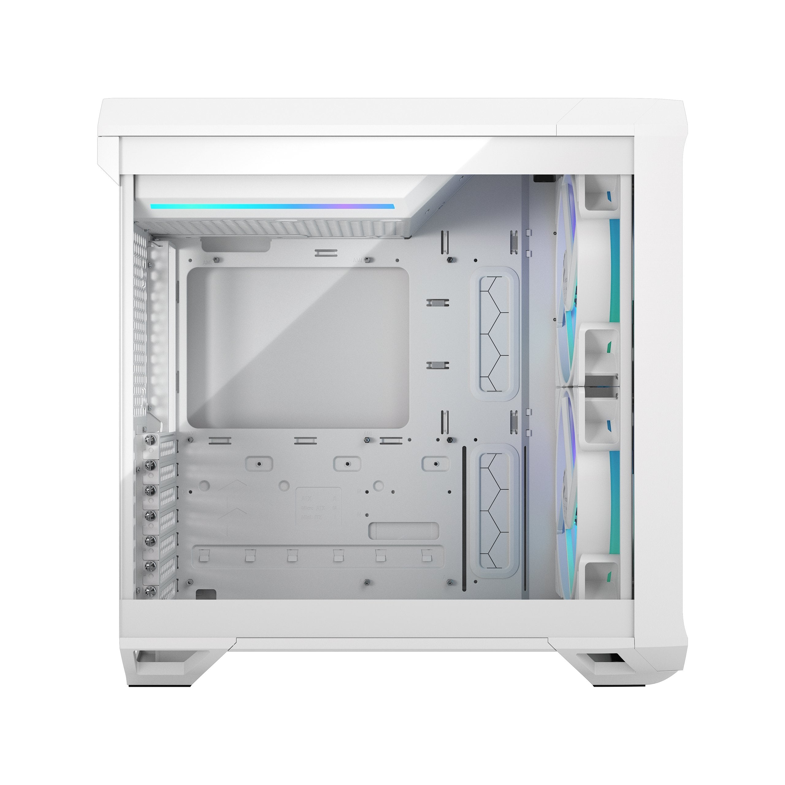 Caja Pc Fractal Design Compact Rgb White Tg Clear, Tower-Gehäuse Fd-C-Tor1c-05