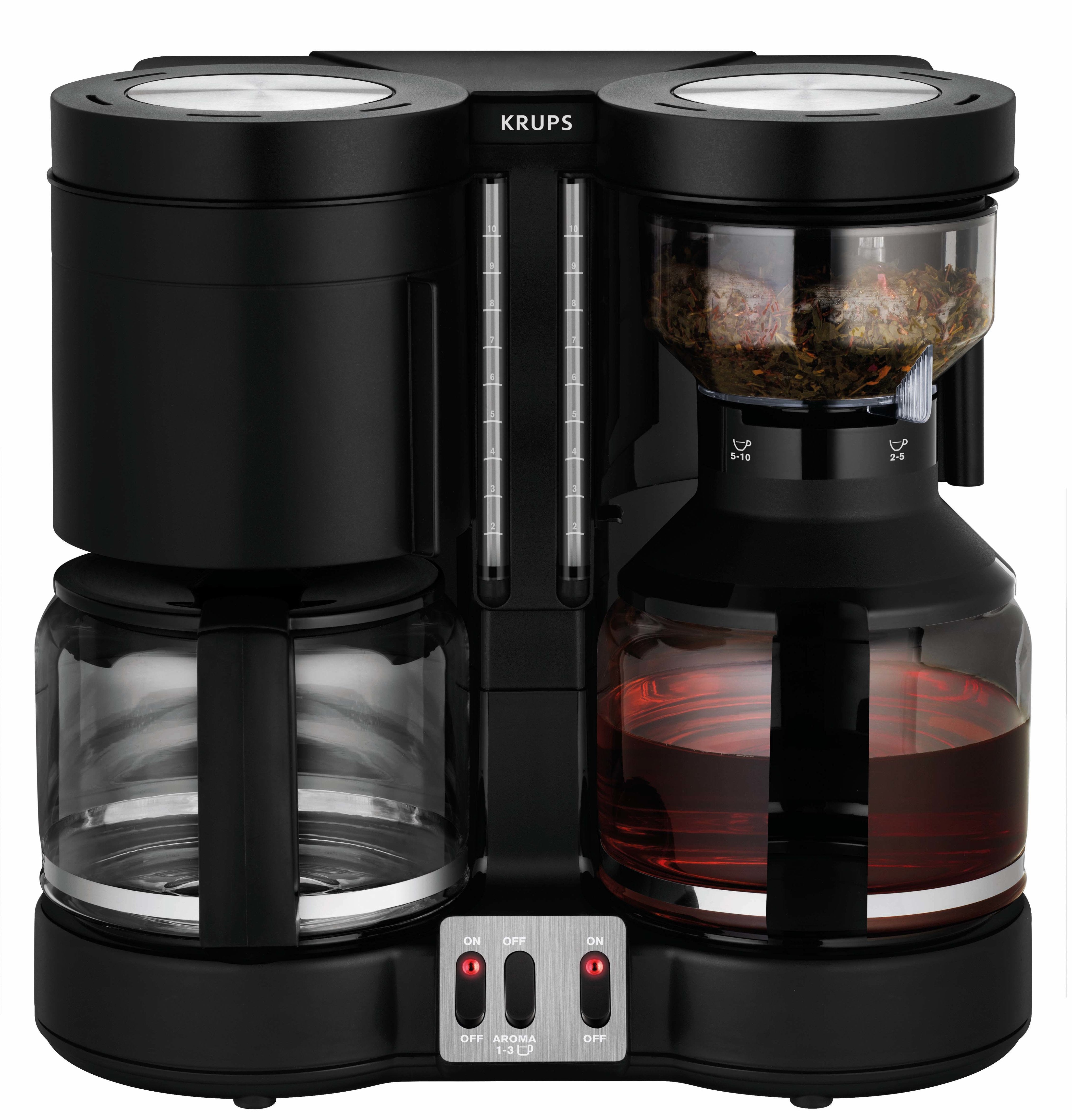 Cafetera De Goteo Krups Duothek Plus 1 L, 2200 W, Negro
