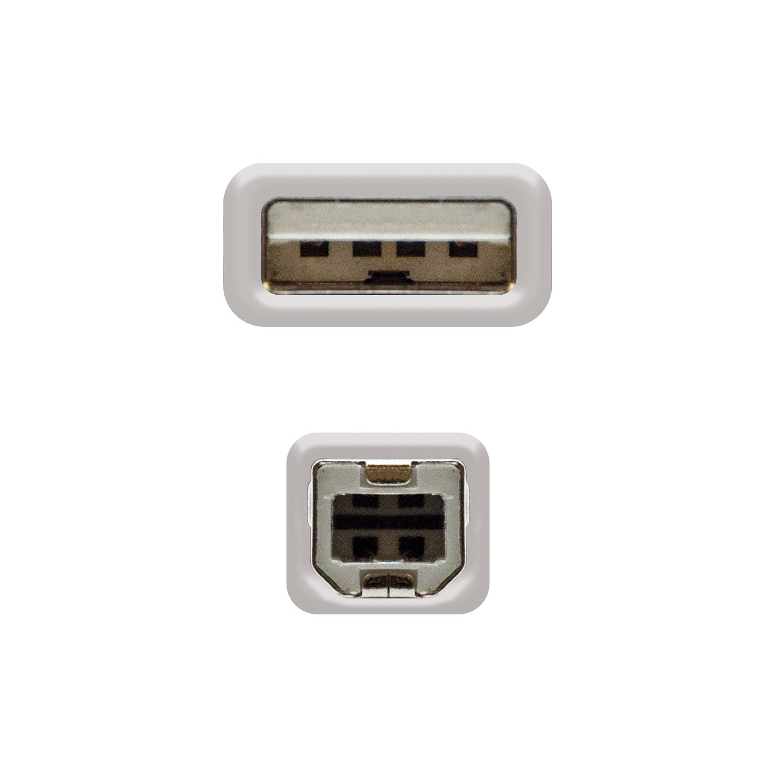 Nanocable Cable De Impresora Usb-A 2.0 Macho A Usb-B Macho 1.80m