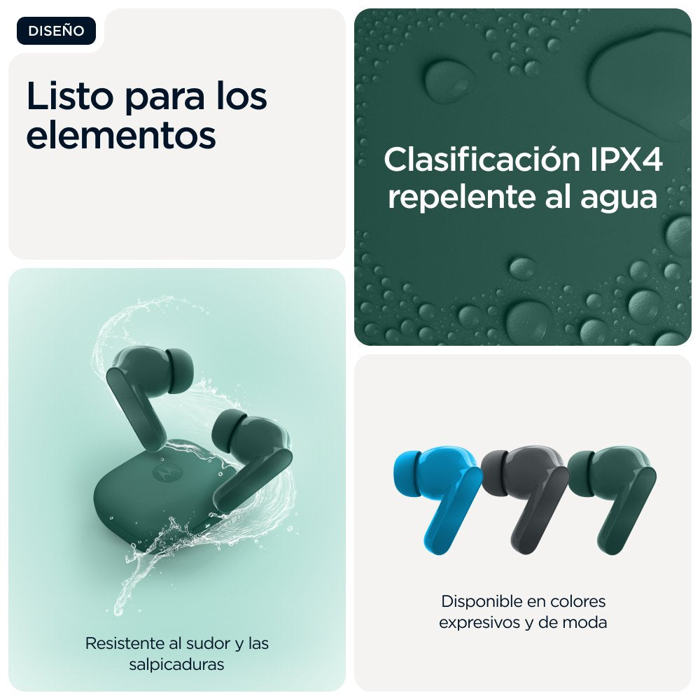 EAN 0840493607030 - Motorola Moto Buds Bass Auriculares True Wireless Stereo (TWS) Dentro de oído Llamadas/Música Bluetooth V imagen 16