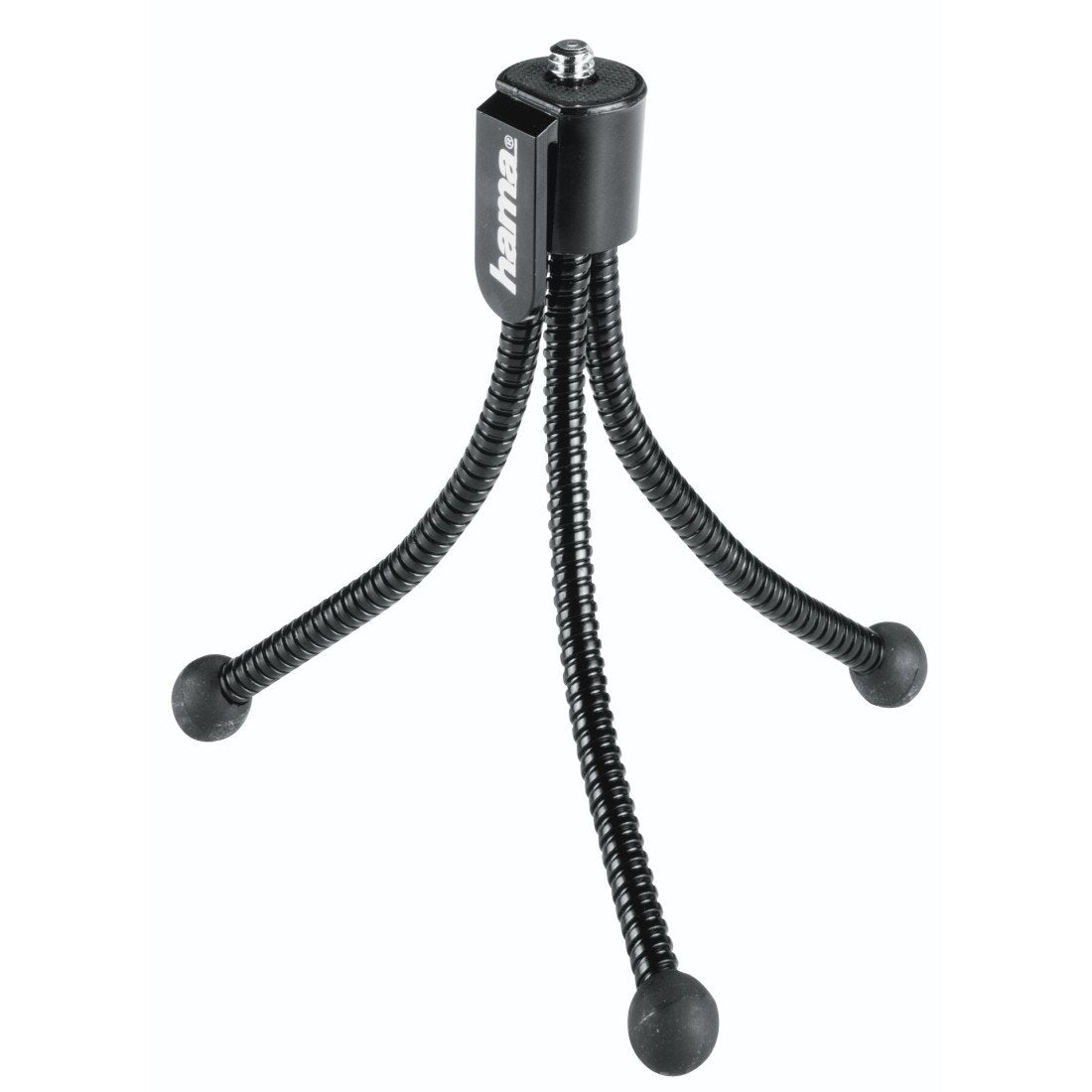 Hama Flexi Tripode Mini Para Camara Con Rosca 1/4" - Plegable - Altura Ajustable Hasta 10cm - Peso Max 200g - Plastico