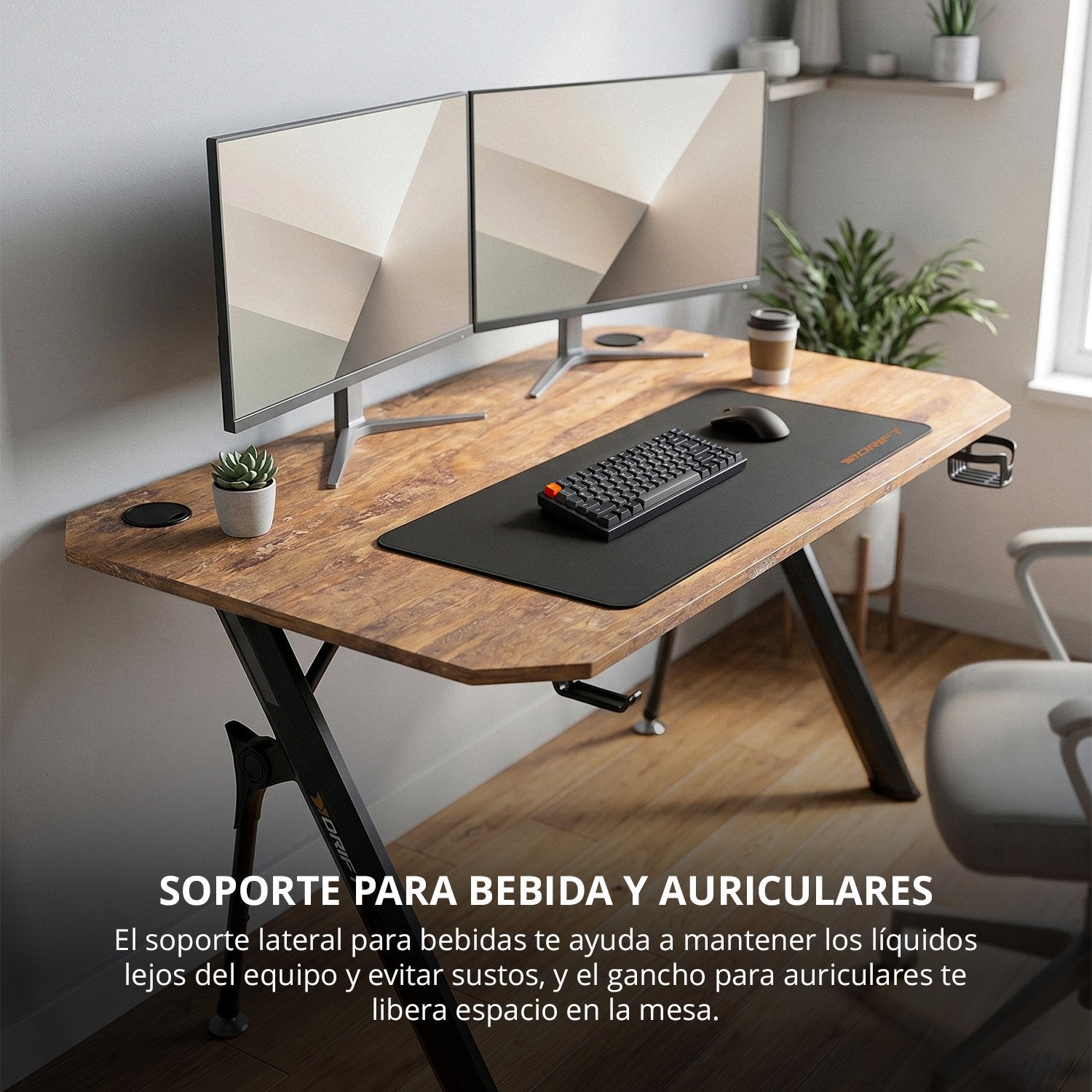 Drift Mesa Gaming Dz175 Avanzado Madera