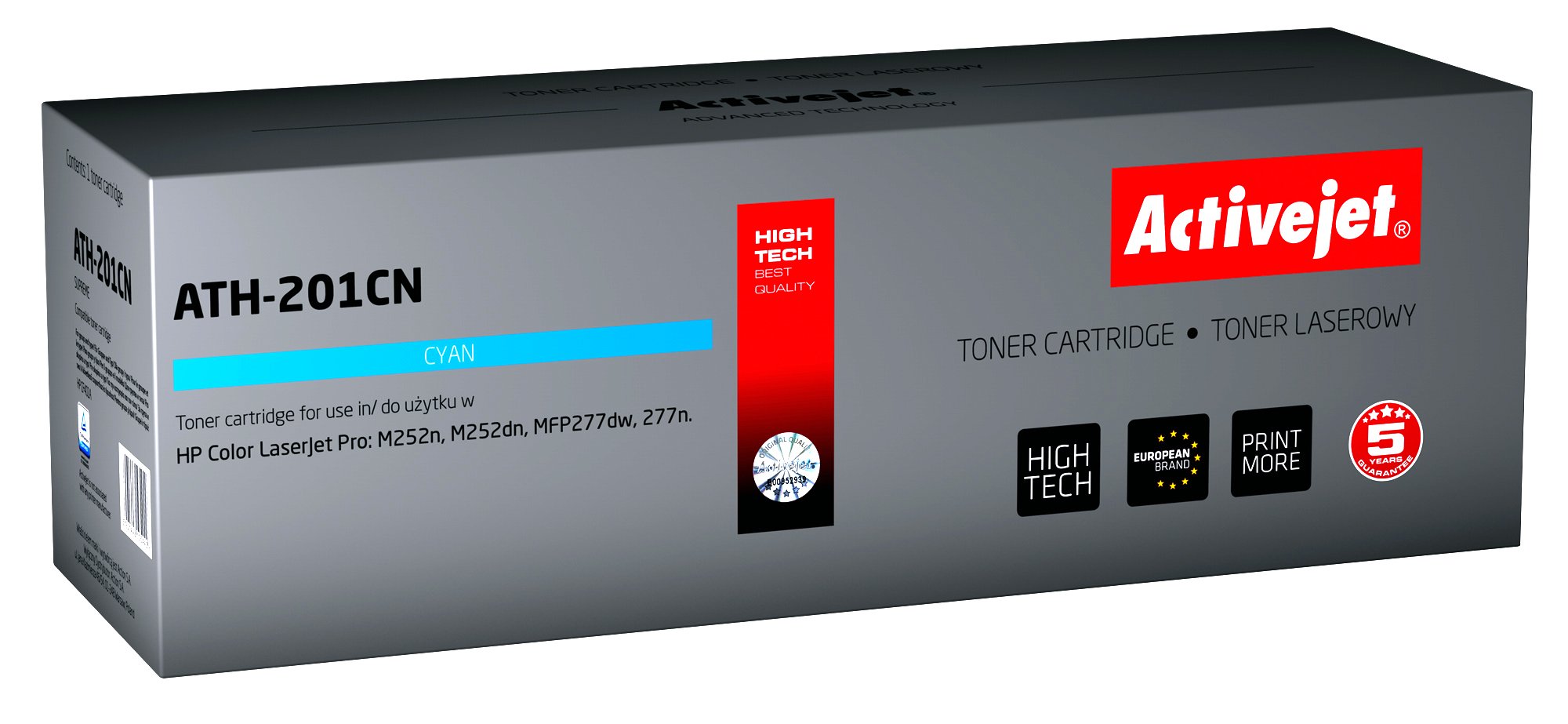 EAN 5901443105442 - Activejet ATH-201CN cartucho de tóner 1 pieza(s) Compatible imagen 1