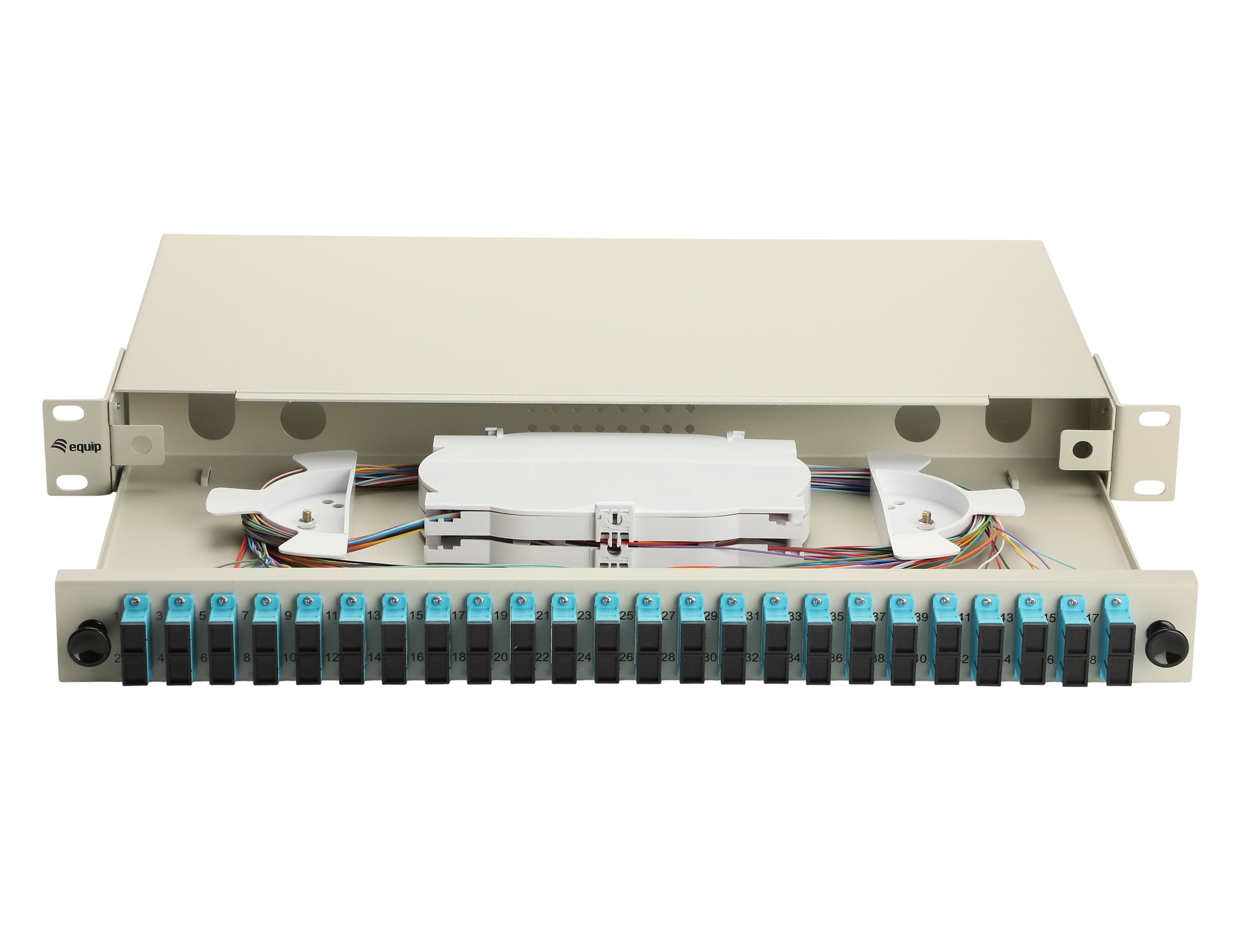 Equip Lwl-Spleisskamen 24-Port Sc-Duplex Om3 1u Komplett Gr