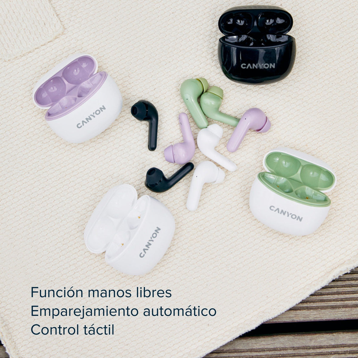 Auricularesmicro Canyon Cns-Tws5pu Purple