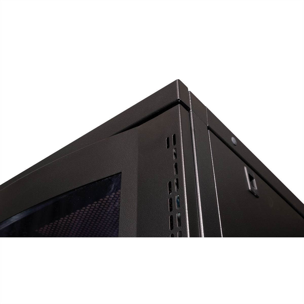 Roline 19-Zoll Serverschrank Pro 26 He, 600x1000 Bxt Schwarz Plexiglas